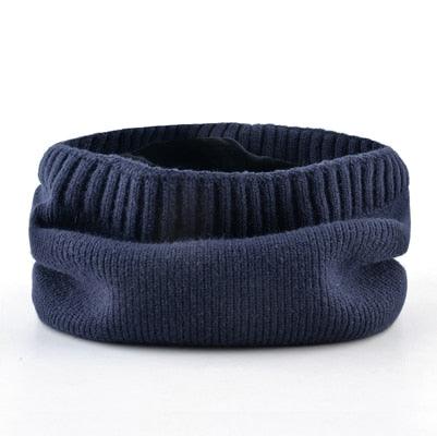 Winter Warm Beanie Scarf Set - Solid Color Knitted Beanies Sets (D17)(MA8)