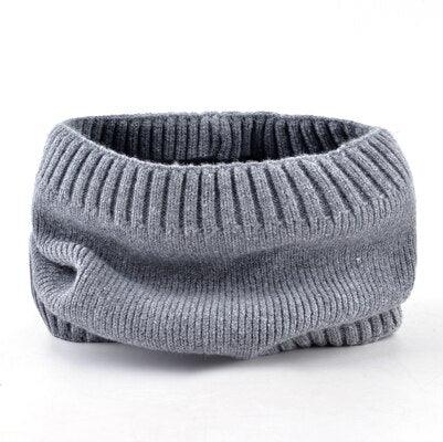 Winter Warm Beanie Scarf Set - Solid Color Knitted Beanies Sets (D17)(MA8)