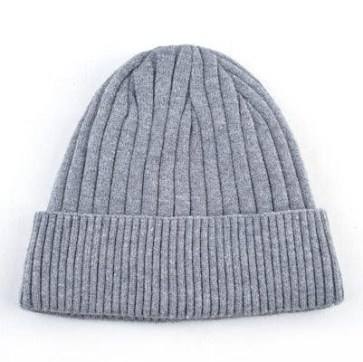 Winter Warm Beanie Scarf Set - Solid Color Knitted Beanies Sets (D17)(MA8)