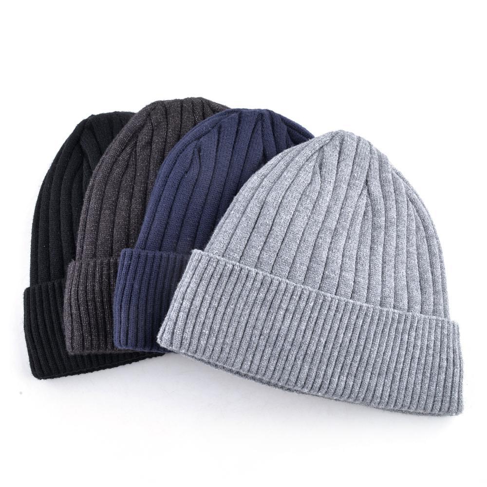 Winter Warm Beanie Scarf Set - Solid Color Knitted Beanies Sets (D17)(MA8)