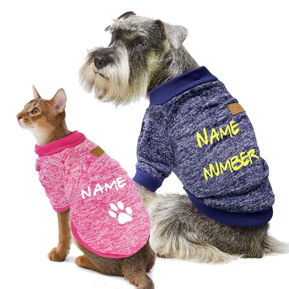 Winter Warm Dog Clothes Sweater - Custom Dog Cat Coat Clothing For Small Medium Dogs (W4)(F69)