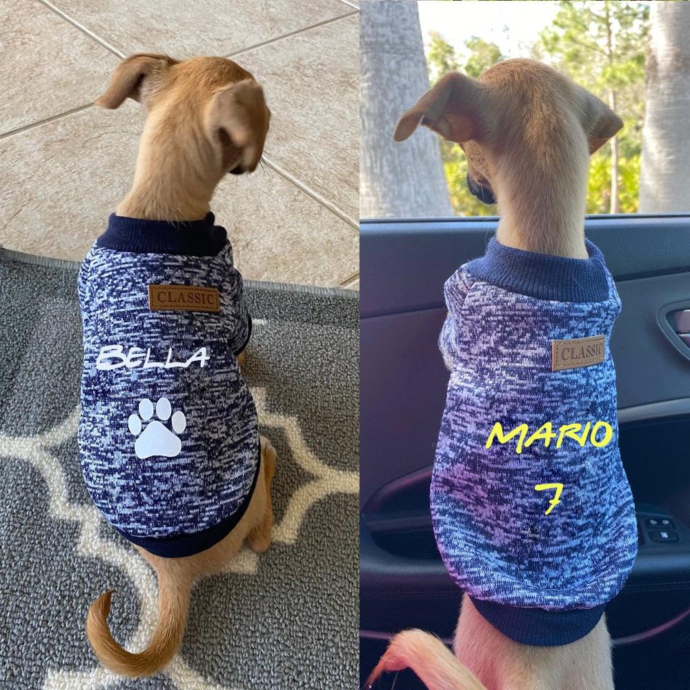 Winter Warm Dog Clothes Sweater - Custom Dog Cat Coat Clothing For Small Medium Dogs (W4)(F69)
