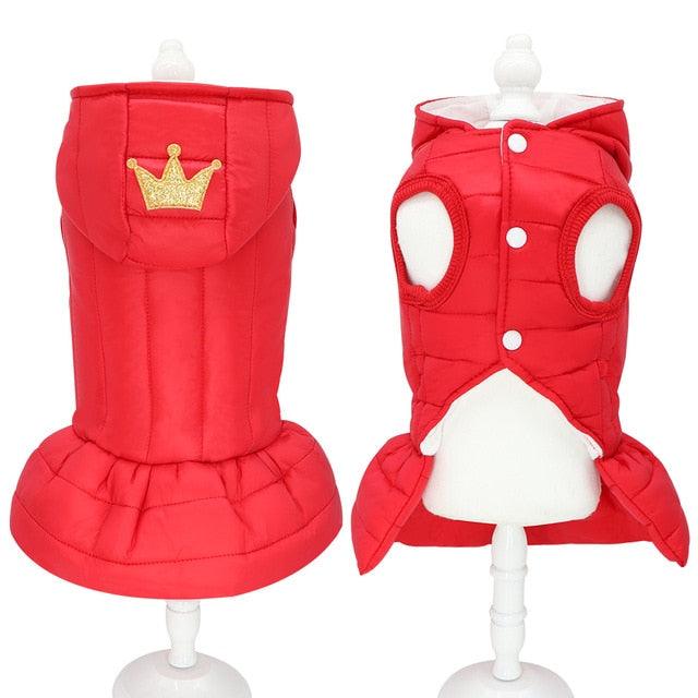 Winter Warm Pet Chihuahua Dog Clothes - Princess Dog Jacket Coat - Pet Clothing For Small Medium Dogs (W2)(W1)(F69)