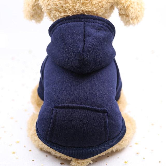 Winter Warm Pet Dog Clothes - Soft Cotton Four-legs Hoodies Outfit - For Small Dogs Teddy Clothing Coat (D69)(W2)(W4)