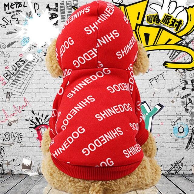 Winter Warm Pet Dog Clothes - Soft Cotton Four-legs Hoodies Outfit - For Small Dogs Teddy Clothing Coat (D69)(W2)(W4)