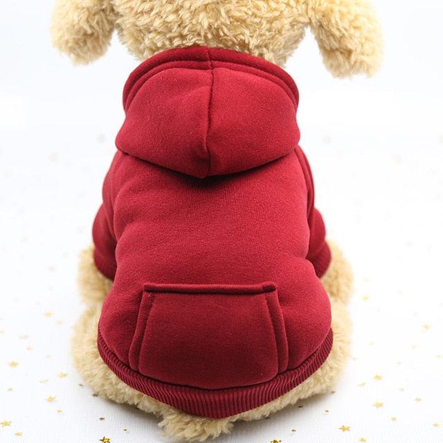 Winter Warm Pet Dog Clothes - Soft Cotton Four-legs Hoodies Outfit - For Small Dogs Teddy Clothing Coat (D69)(W2)(W4)