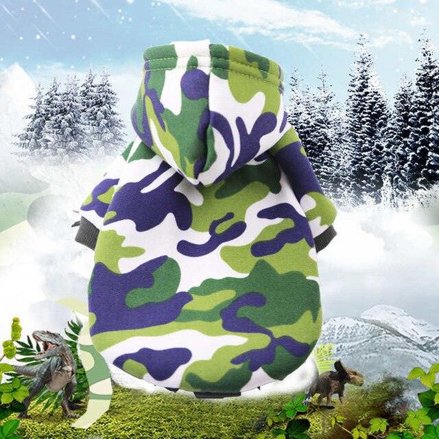 Winter Warm Pet Dog Clothes - Soft Cotton Four-legs Hoodies Outfit - For Small Dogs Teddy Clothing Coat (D69)(W2)(W4)