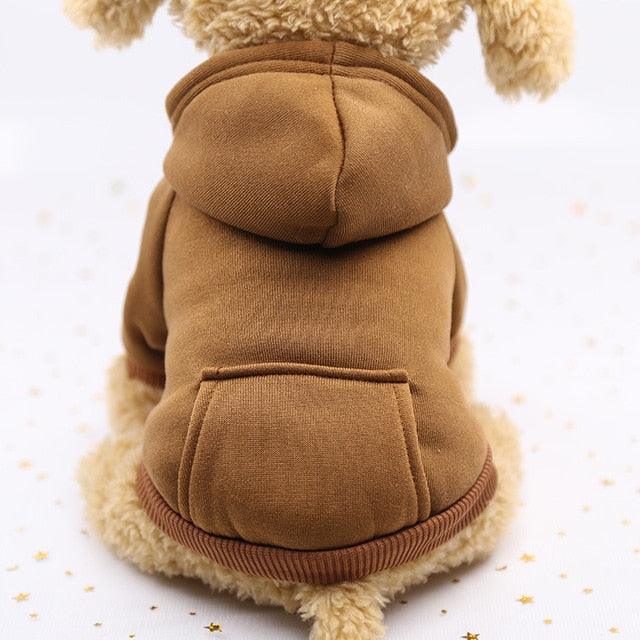Winter Warm Pet Dog Clothes - Soft Cotton Four-legs Hoodies Outfit - For Small Dogs Teddy Clothing Coat (D69)(W2)(W4)