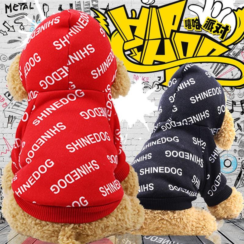 Winter Warm Pet Dog Clothes - Soft Cotton Four-legs Hoodies Outfit - For Small Dogs Teddy Clothing Coat (D69)(W2)(W4)