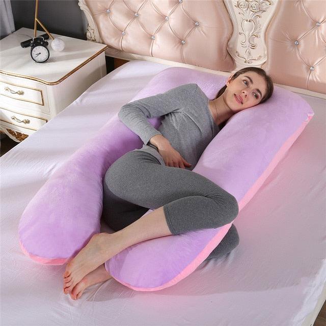 Sleeping Pregnancy Side Support Pillow For Pregnant Women - U Shape Extra Large Body Maternity Pillows (1U7)(8Z2)