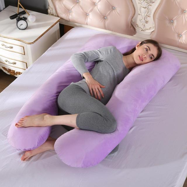 Sleeping Pregnancy Side Support Pillow For Pregnant Women - U Shape Extra Large Body Maternity Pillows (1U7)(8Z2)