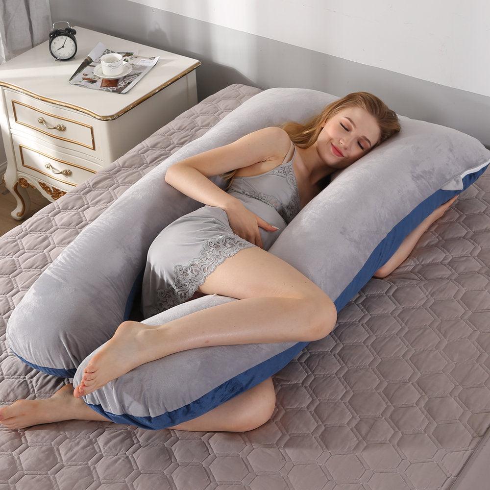 Sleeping Pregnancy Side Support Pillow For Pregnant Women - U Shape Extra Large Body Maternity Pillows (1U7)(8Z2)