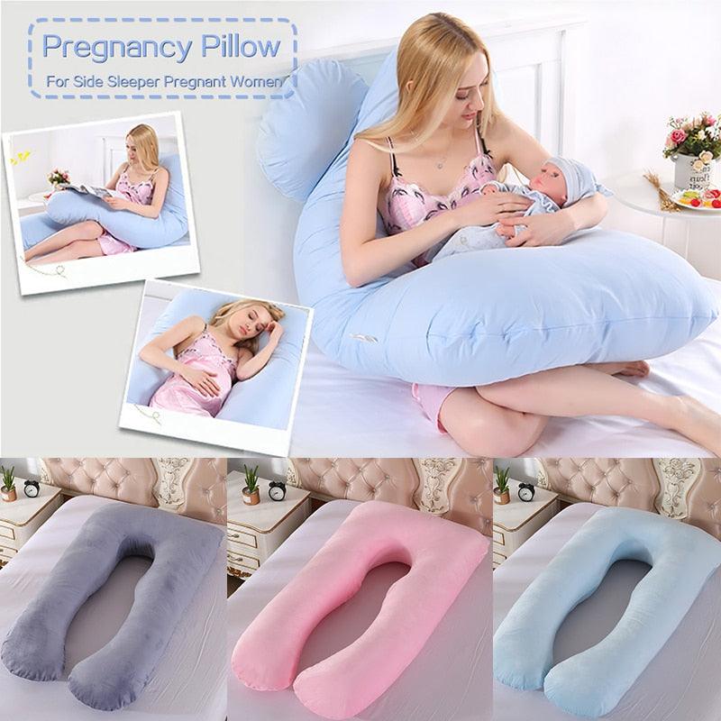 Sleeping Pregnancy Side Support Pillow For Pregnant Women - U Shape Extra Large Body Maternity Pillows (1U7)(8Z2)