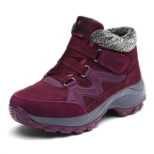 Winter Women's Ankle Boots - Snow Warm Thick Plush - Waterproof Wedge - Non Slip Casual (BB1)(BB5)(CD)(F38)(F107)