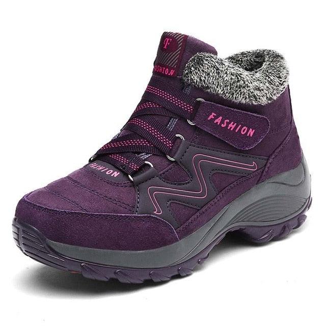 Winter Women's Ankle Boots - Snow Warm Thick Plush - Waterproof Wedge - Non Slip Casual (BB1)(BB5)(CD)(F38)(F107)
