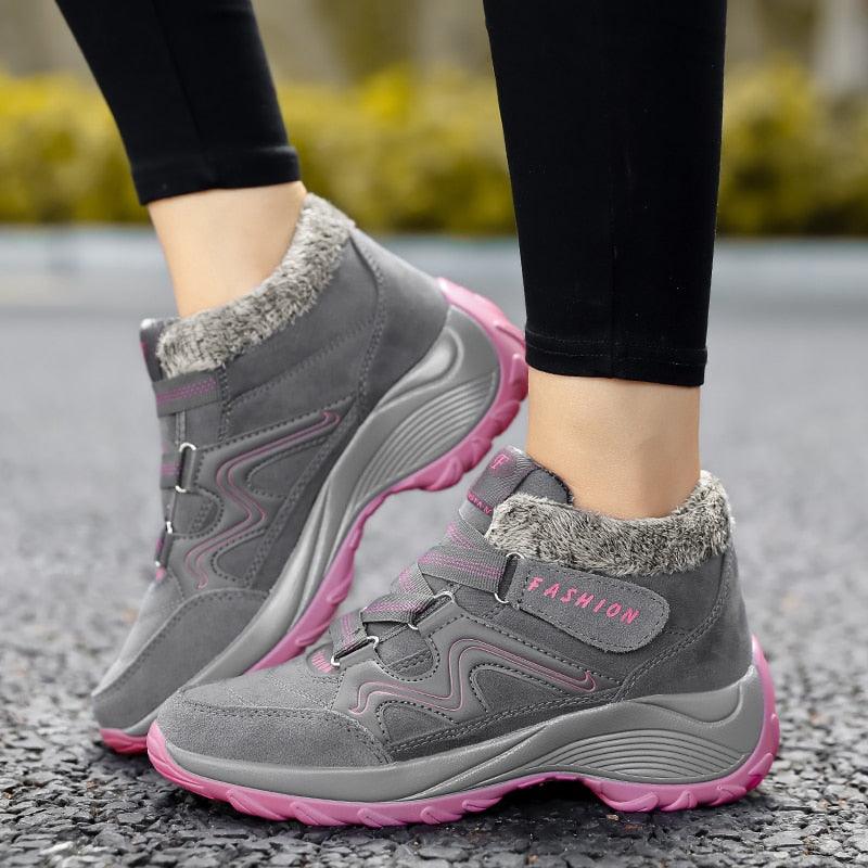 Winter Women's Ankle Boots - Snow Warm Thick Plush - Waterproof Wedge - Non Slip Casual (BB1)(BB5)(CD)(F38)(F107)