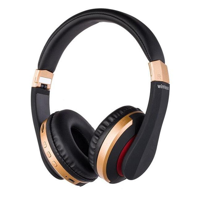 Wireless Headphones Bluetooth Headset - Foldable Stereo Gaming Earphones With Microphone Support TF Card For IPad Mobile Phone (AH2)(RS8)(F49)