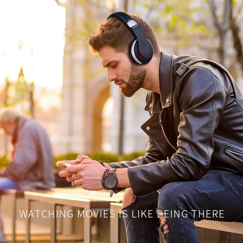 Wireless Headphones Bluetooth Headset - Foldable Stereo Gaming Earphones With Microphone Support TF Card For IPad Mobile Phone (AH2)(RS8)(F49)