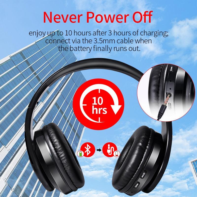 Wireless Headphones - Bluetooth Headset Foldable Stereo Headphone Gaming Earphones Support TF Card With Mic (AH2)(RS8)