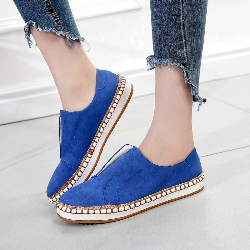 Great Woman Loafers Fashion Leopard Flats Shoes - Female Casual Vulcanized Ladies Footwear (3U40)(3U41)