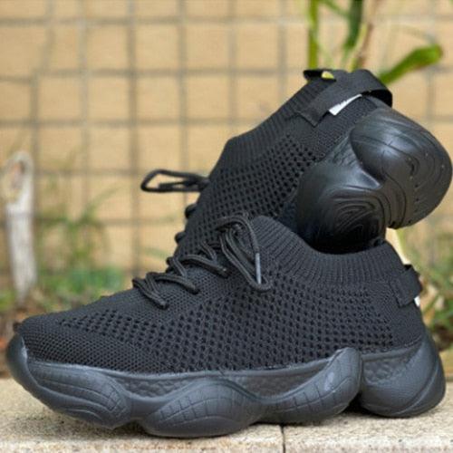 Trending Women Mesh Sneakers - Causal Sport Shoes - Canvas Elastic Footwear (2U41)