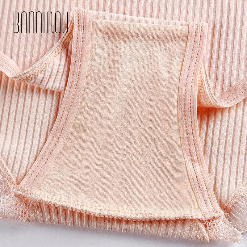 Women's Underwear - Lace Cotton Briefs - Female High Quality Soft Breathable Panties - 3 Pcs (TSP4)(TSP1)(F28)