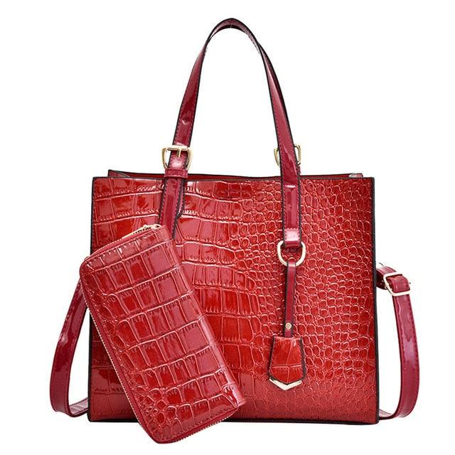 Women Crocodile Wild Crossbody Bags - Luxury Handbags (2U43)