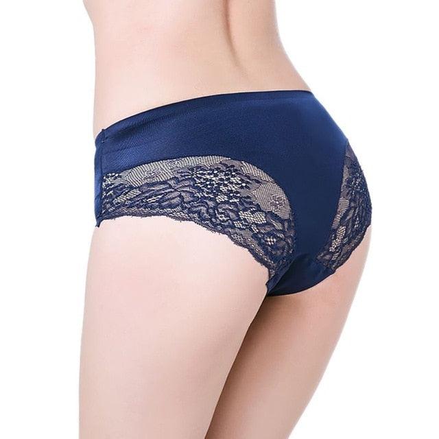 Gorgeous Women Lace Sexy Panties - Luxury Seamless - Plus Size - Solid Color - Female Slim Briefs (1U28)