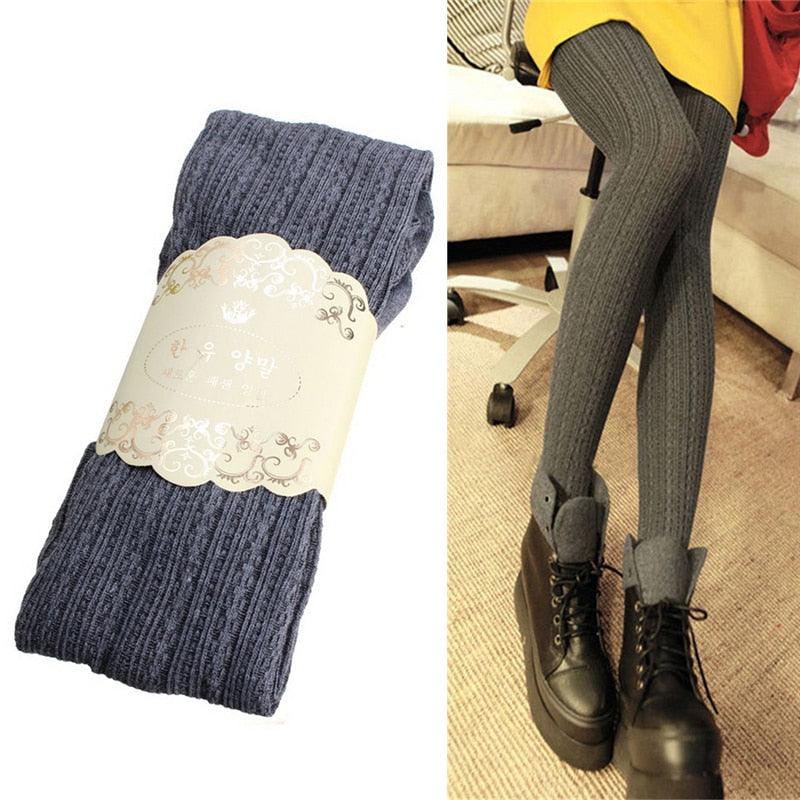 Women Lady Fashion Winter Warm Trend Knitting Tight - High Elastic Super Slim Women's Skinny Tights (3U31)