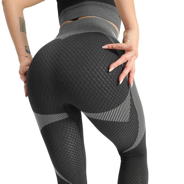 Women Long Sleeve Yoga Set - Gym Zippered Clothes - Fitness Crop Top + High Waist Seamless Leggings - 2Pcs Sport Suit (1U24)