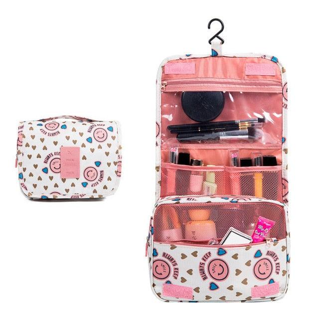 Women Makeup Bags - Toiletries Organizer Cosmetic Handbag - Foldable Portable Hanging (LT5)