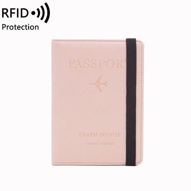 Vintage Business Passport Covers Holder - Multi-Function ID Bank Card PU Leather Wallet Case - Travel Accessories (D79)(LT8)