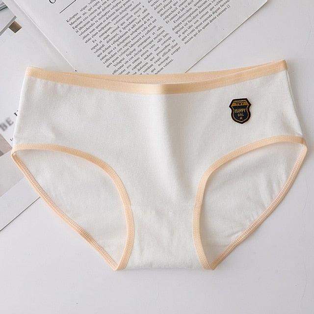 Cute Women's Panties - Seamless Comfort Briefs Underwear - Lingerie Mid Waist (3U28)