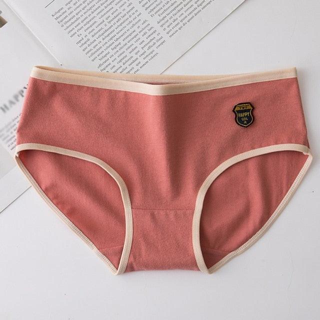 Cute Women's Panties - Seamless Comfort Briefs Underwear - Lingerie Mid Waist (3U28)