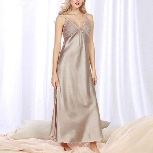Gorgeous Women Sexy Lingerie Nightdress - Plus Size Lace Nightgown - Long Nightdress (D90)(ZP2)
