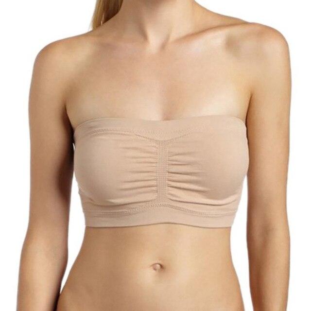 Women Sexy Solid Tube Top - Plus Size - Sexy Women's Lingerie Strapless Bras - Women Underwear Strapless Tops (3U27)