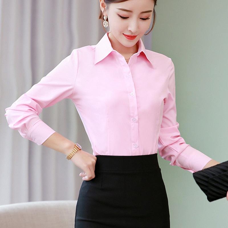 Women Cotton Tops Shirts - Long Sleeve Ladies Shirts - Plus Size 5XL Women Blouses (TB4)