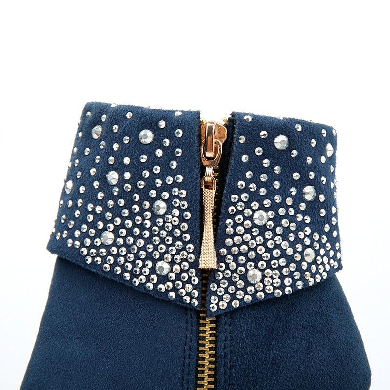 Gorgeous Women's Ankle Boots - Round Toe High Heel Boots (D38)D36)(BB1)(BB2)(CD)(WO4)