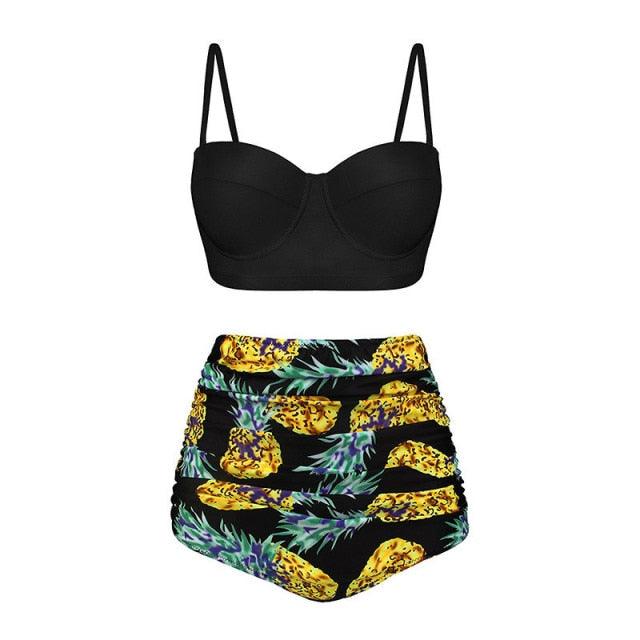 Nice Women Swimwear - Bikini Set - Dot Print Swimsuit - Summer Swimming Female Beachwear (4U26)