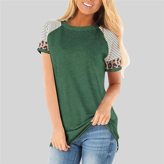 Gorgeous Women T-shirt - Summer Slim Short Sleeve T Shirt - Women Casual Tops -Female Vintage Streetwear (3U19)