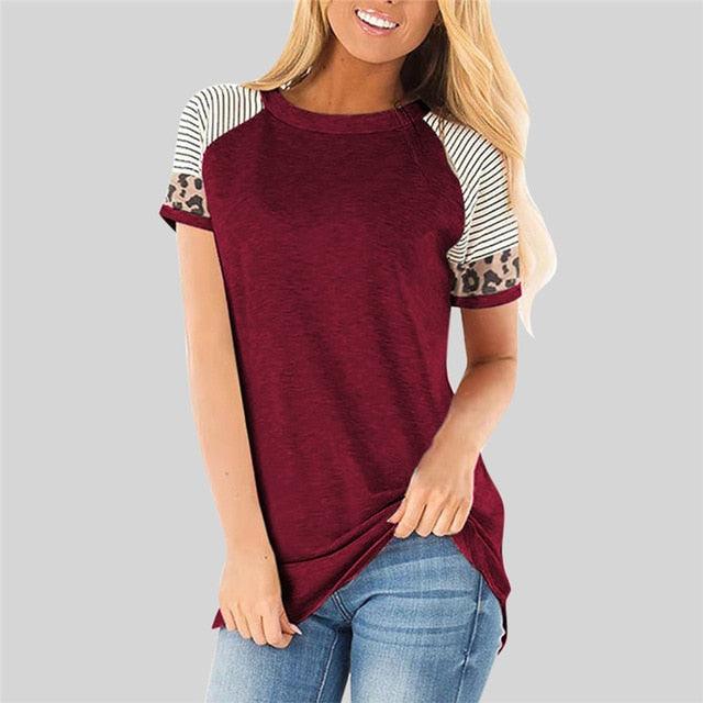 Gorgeous Women T-shirt - Summer Slim Short Sleeve T Shirt - Women Casual Tops -Female Vintage Streetwear (3U19)