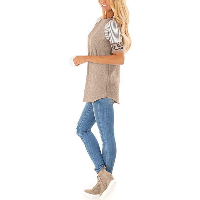 Gorgeous Women T-shirt - Summer Slim Short Sleeve T Shirt - Women Casual Tops -Female Vintage Streetwear (3U19)