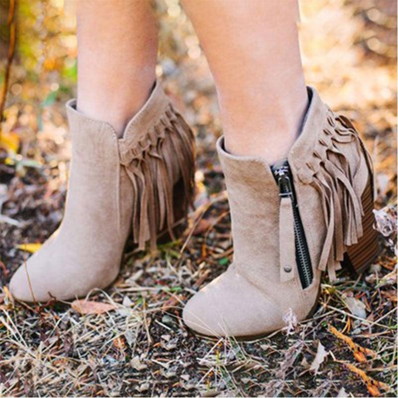 Amazing Women's Ankle Boots - Zip High Heels Autumn Winter Pumps (3U38)(3U107)(3U36)