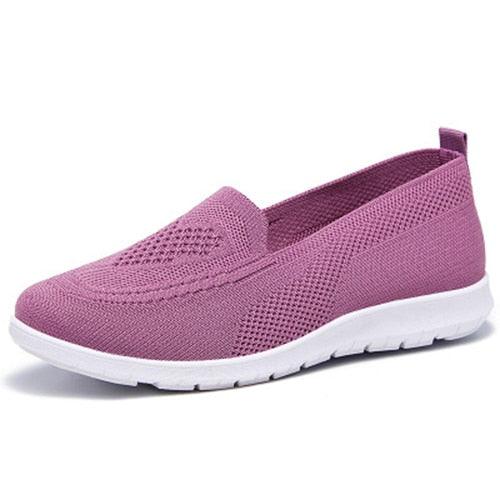 Women Summer Running Shoes - Slip on Sneakers - Breathable Sport Athletic Footwear (2U41)