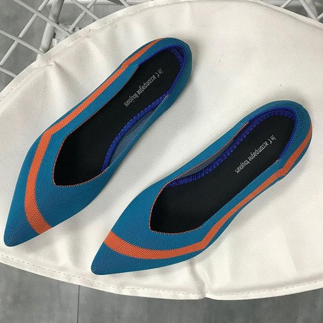Trending Women Flat Shoes - Loafers Casual Ladies Pointed Toe Shoes (FS)(SH1)(CD)