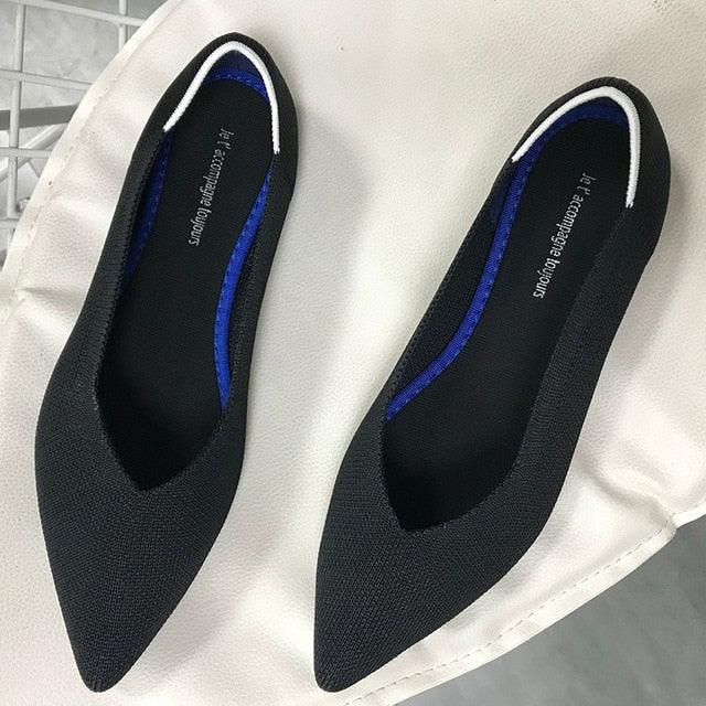 Trending Women Flat Shoes - Loafers Casual Ladies Pointed Toe Shoes (FS)(SH1)(CD)