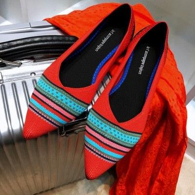 Trending Women Flat Shoes - Loafers Casual Ladies Pointed Toe Shoes (FS)(SH1)(CD)