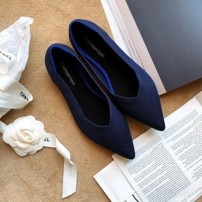 Trending Women Flat Shoes - Loafers Casual Ladies Pointed Toe Shoes (FS)(SH1)(CD)