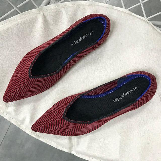 Trending Women Flat Shoes - Loafers Casual Ladies Pointed Toe Shoes (FS)(SH1)(CD)