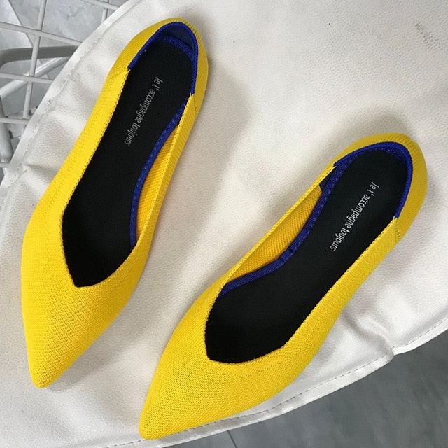 Trending Women Flat Shoes - Loafers Casual Ladies Pointed Toe Shoes (FS)(SH1)(CD)